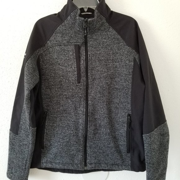 ELEVATE Sport Black Softshell Zip Front Jacket - Picture 1 of 9